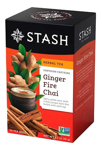 Te Stash Chai Ginger Jengibre Yerba Mate Canela Vainilla 