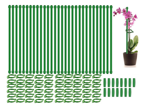 30 Unidades De Estacas Ajustables Para Plantas De Jardín De