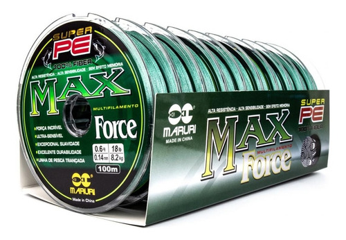 200mts Linha Max Multi Max Force 0.14mm Com 18lbs