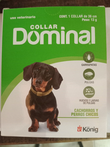 Collar Antipulgas Perro Chico Dominal Hasta 5 kg
