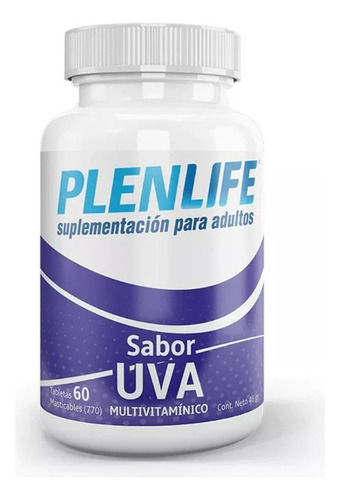 Plenlife Multivitamínico 60 Tab Masticables Sabor Uva