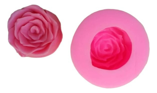 Molde De Silicona Para Velas Y Jabones , Rosa 3d Cinta