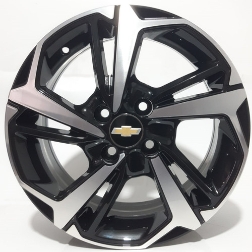 Rodas Aro 14 Montana Onix Celta 4x100 S279 / 4 Rodas Cor Preto Diamantado