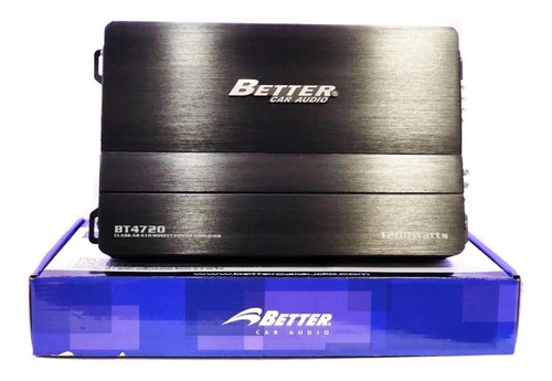 Amplificador Better 1200w 4canales 4ch Bt4720 Planta Sonido