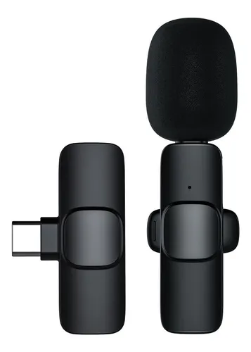Micrófono Para Celular Inalámbrico Recargable Tipo C 20 Mt