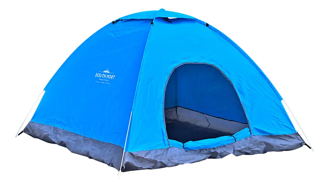 Carpa 4 Personas Automatica South Port By Gadnic Impermeable Con Mosquitero Color Azul