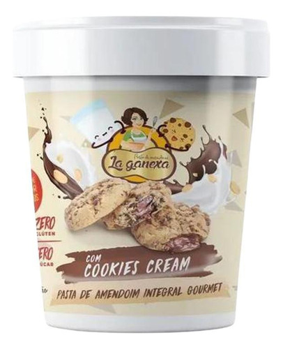 Pasta Amendoim Cookies Cream 450g Zero Açúcar/glúten