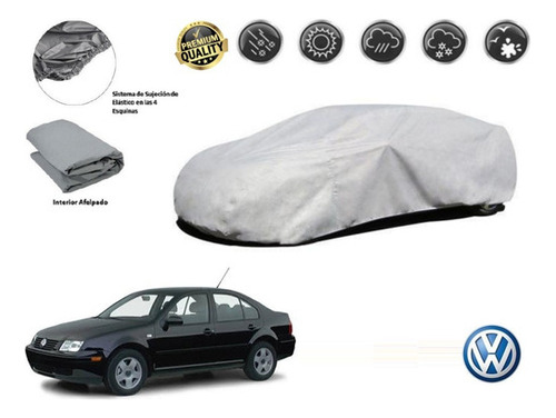 Funda Car Cover Afelpada Premium Vw Jetta A4 2.0l 2007