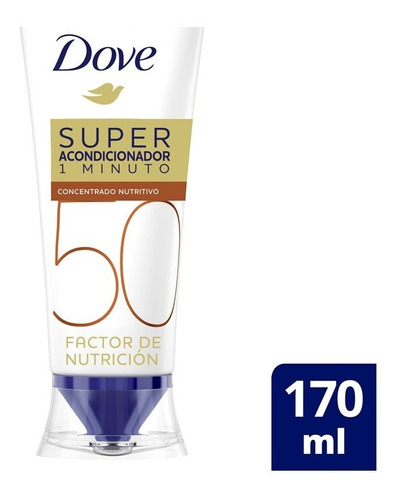 Acondicionador Dove Super Factor Nutricion 50 170ml 1 Minuto