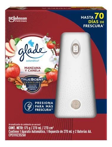 comprar Glade Automático Manzana Y Canela Aparato Y Repuesto