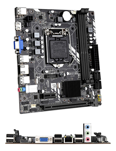 H61m Desktop Motherboard Sata2.0 Puerto Socket Channel Ddr3