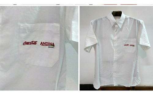 Camisa Social Antiga Uniforme Da Empresa Coca-cola Coleção 