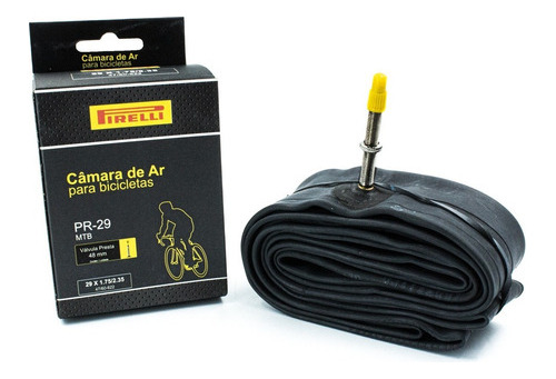 Câmara De Ar Pirelli Bike Mtb Aro 29 Presta 48mm Bico Fino 