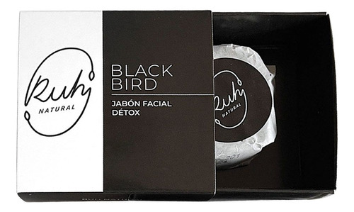 Ruh Natural Jabón Facial Detox Black Bird Limpieza Profunda