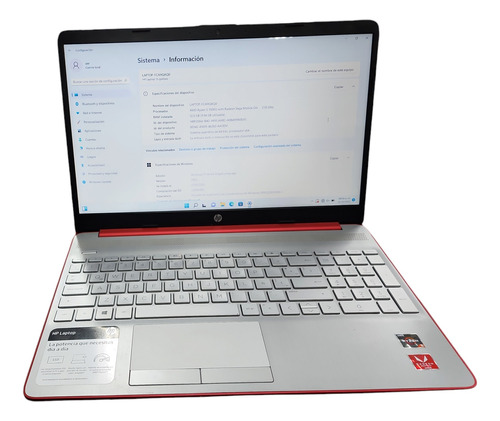 Laptop H 15-gw00112la, Rojo, Ssd 256 Gb, Ram 12 Gb
