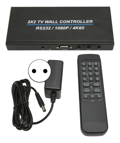 Controlador De Pared De Vídeo 2x2, 4k, 60 Hz, Interfaz Multi