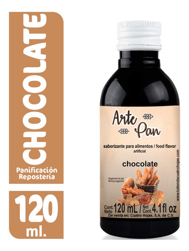 Concentrado Saborizante Chocolate Arte Pan 120 Ml
