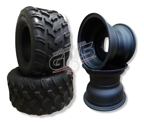 Par Llanta Con Rin Trasero Cuatrimoto Atv 150, 180, 20x10x10