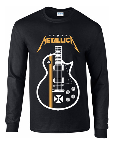 Playera Metallica, Cuello Redondo 100% Algodón 05 Ml