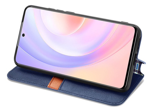Funda De Piel Tipo Cartera Para Oppo Reno 13 F 4g, Reno 13 F 5g Y A5 Pro, Cierre Magnético Oculto