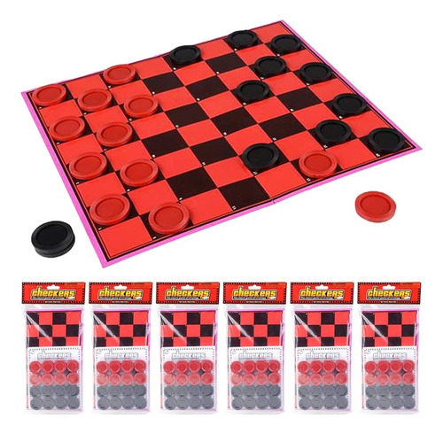 ~? Gamie Checkers Juego De Mesa Para Niños, Set De 6, Damas 