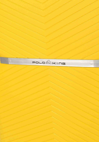 Mala Viagem Grande Polo King Polipropileno Cadeado Tsa Cor Amarelo