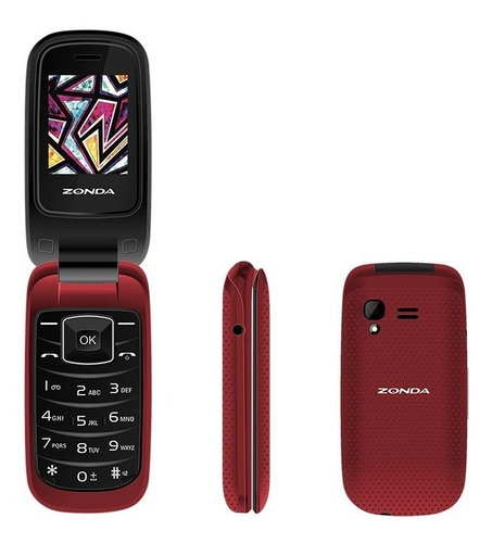 Zonda Zm120 Flip Camara Mp3 Microsd Libre Dual Sim Folder 