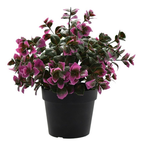 Caja De 9 Flores Artificiales Con Maceta! Decora Tu Casa!