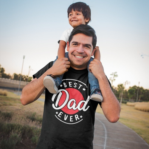 Imagen 3 de 6 de Playera Día Del Padre - Best Dad Ever - Papá