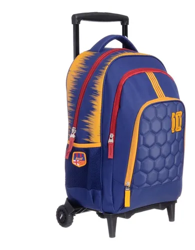 Mochila Con Ruedas Carro Del Barca 18 Original