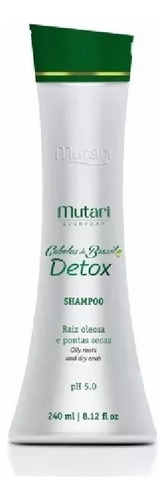 Shampoo Detox Mutari Couro Cabeludo Cabelo Oleosidade Caspa
