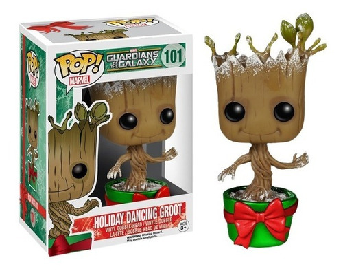 Funko Pop Dancing Groot Metallic Protector Envio Gratis