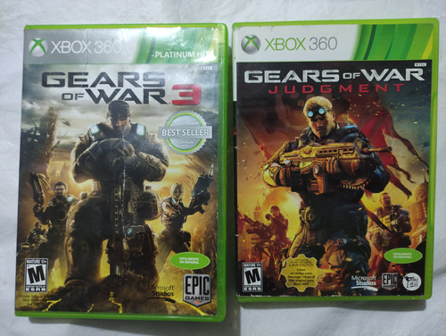 Gears Of War 3 Y Gears Of War Judgment Originales $499