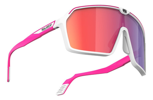 Gafas Ciclismo Rudyproject Spinshield Whitepink Fluo Mat Red Lente Negro