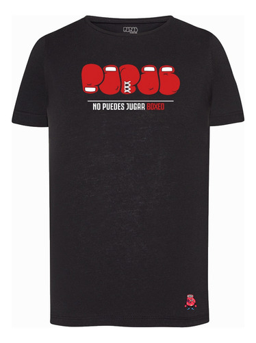 Playera Niño No Puedes Jugar Boxeo N-1