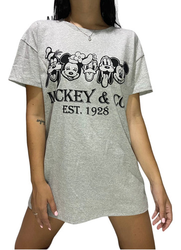 Remeras De Mujer Dibujos  Animados Mickey Stitch Looneytoons