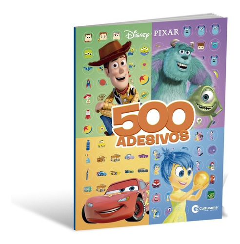 Livro 500 Adesivos Disney Pixar Culturama