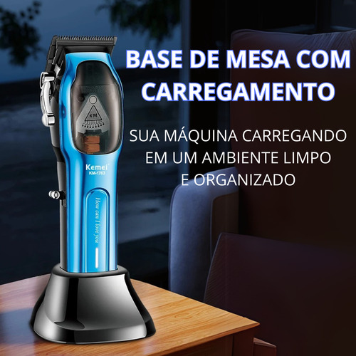Maquina Cortar Cabelo Sem Fio Profissional Ultra Potente 10w