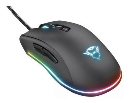 Mouse Gamer Pro Trust Qudos Rgb 15000 Dpi 7 Botones Color Negro