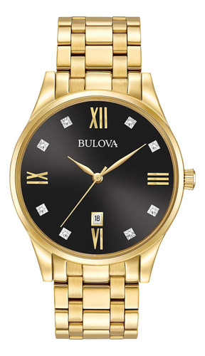 Bulova Reloj Clásico De Acero Inoxidable Para Hombre Con D.