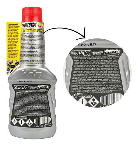 Condicionador De Metais Protect X Luxcar 200ml