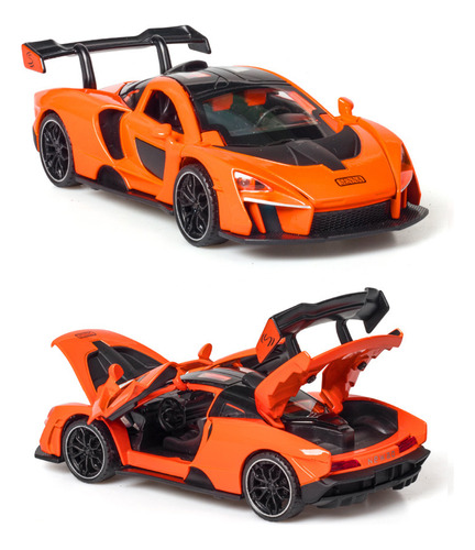 Mclaren Senna Miniatura Metal Coche Con Luces Y Sonido 1/32