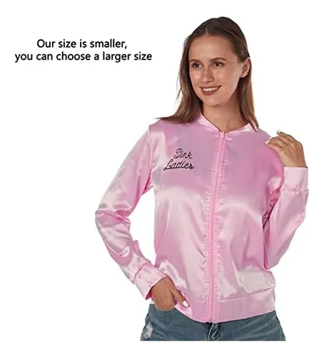 La chaqueta de raso rosa Pink Ladies in Grease