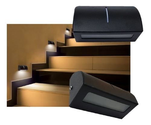 Imagen 3 de 9 de Aplique Pared Exterior + Led G9 Escaleras Paredes Jardin