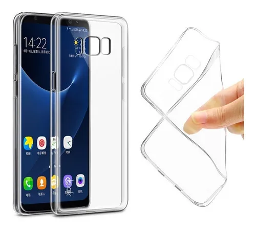 Funda delgada para Samsung A8 S5 S6 S7 S8 S9 Plus S10 S10+, modelo S7 Edge G935, color transparente, diseño con nombre Smooth