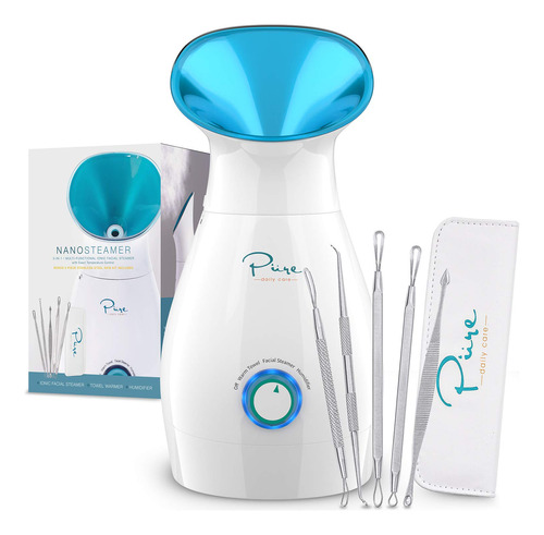 Vaporizador Facial Iónico Nanosteamer, Grande 3 En 1 Con