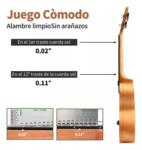 Kit WeluvFit Q349 De Soprano Concierto Acustico 23in Universal Ukelele Pro Y Con Bolsa Correa Cuerda De Nylon Afinador Púas Paño 15 Accesorio