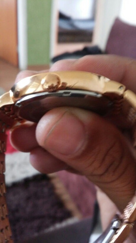 Relogio Armitron Luxo De Ouro Rose Masculino