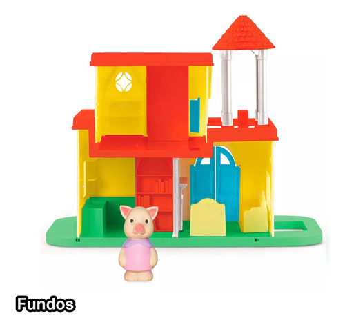 Casa Casinha De Boneca Divertida Pipinha Brinquedo Boneco
