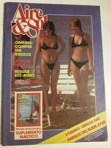 Revista Aire Y Sol N°169 Enero 1987 Caza Pesca Armas Camping